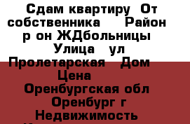 Сдам квартиру. От собственника.  › Район ­ р-он ЖДбольницы › Улица ­ ул. Пролетарская › Дом ­ 253a › Цена ­ 10 000 - Оренбургская обл., Оренбург г. Недвижимость » Квартиры аренда   